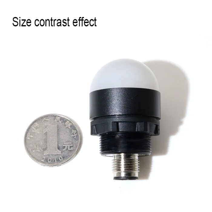 Dia 30mm MiNi LED Tri-Color Signal Light Indicator Waterproof 24V Warning Light Hemispherical Tri-Color Light 22mm Mount Space