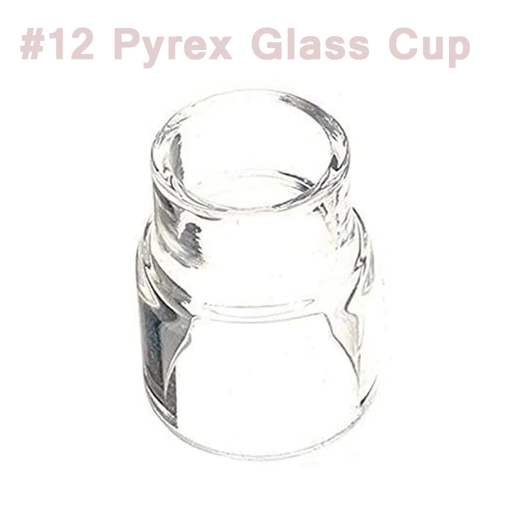 10pcs TIG Welding Torch Stubby Gas Lens #12 Pyrex Glass Cup Collets Body Tip For WP-17 WP18 WP26 Durable Practical  Accessories