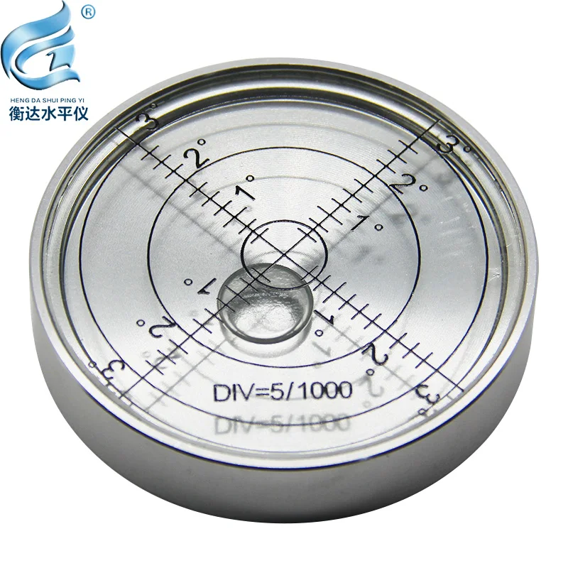 Universal level bubble metal circular level high precision level60*12mm