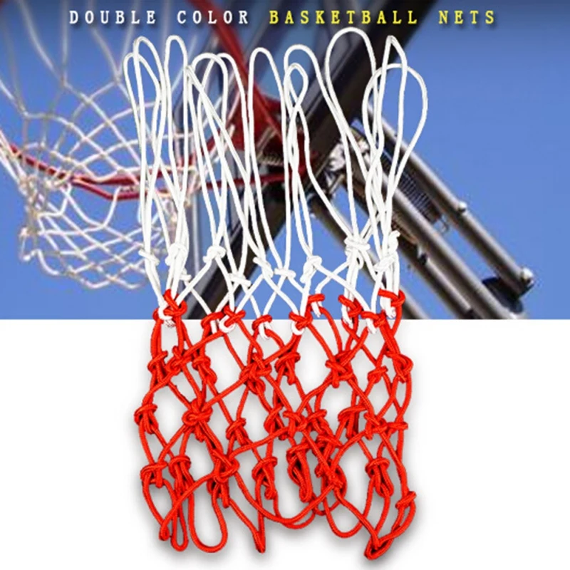 Basketball Hoop Mesh Net Standard SizeThread Sports Basketball Hoop Mesh Net Backboard Rim Ball Net Basketball Accessories