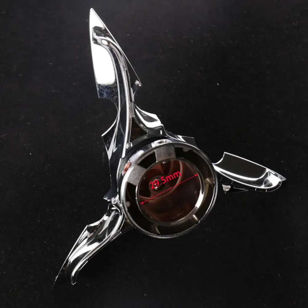 Chrome Spun Blade Spinning Axle Caps Chrome Fit For Harley Motorcycle Sportster 2008-2022 Road Glides Electra Glides