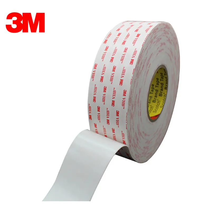 Imagem -03 - Fita Dupla Face Branca 3m 4930 Vhb 10 mm x 3m Rolo Dropshipping 0.6 mm Branco