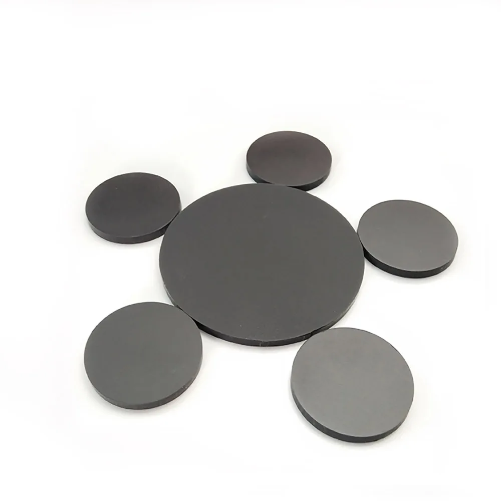 2pcs 3.5mm Thick Round Silicone Rubber Sheet Mat Diameter 21-83mm White/Black Seal Heat Resist Insulation Flat Gasket