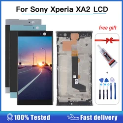 LCD Display For Sony Xperia XA2 LCD H3113 H3123 H3133 H4113 H4133 Touch Screen Digitizer Assembly Screen For sony XA2 LCD frame