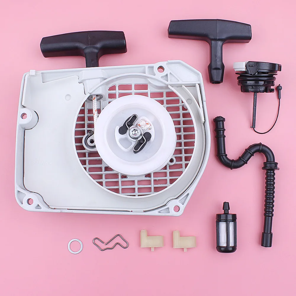 Adefol Rewind Rewind Pull Starter Pawl per Stihl 034 036 MS340 MS360 Kit tappo linea filtro carburante motosega ricambio