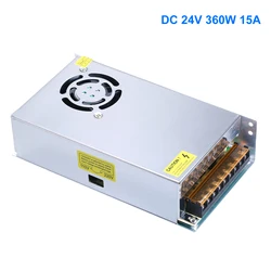 Anet DC 24V 360W 15A Regulated Switching Power Supply for Computer A8 Plus E16 ET4 PRO ET5 ET5 PRO CR-10 V2 Ender 3 3D Printer