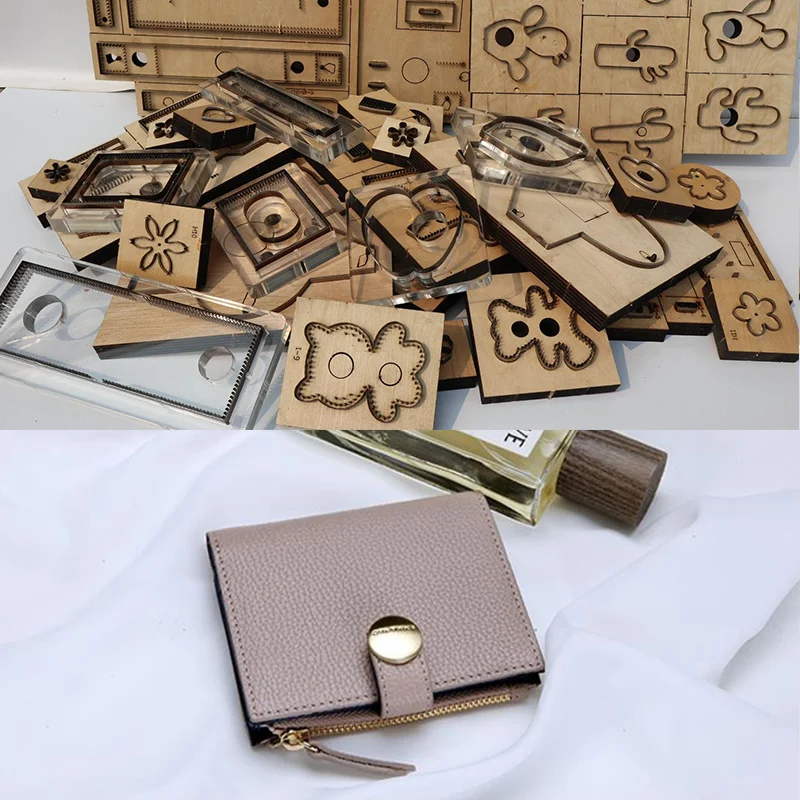 

Japanese steel knife mould hand leather goods short clip zipper wallet knife mould hand leather tool knife mould
