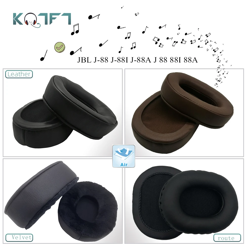 

KQTFT 1 Pair of Replacement EarPads for JBL J-88 J-88I J-88A J 88 88I 88A Headset Ear pads Earmuff Cover Cushion Cups