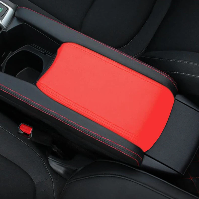 For Honda Civic 10th Gen 2016 2017 3pcs Car Center Console Lid Armrest Box Microfiber Leather Protection Cover