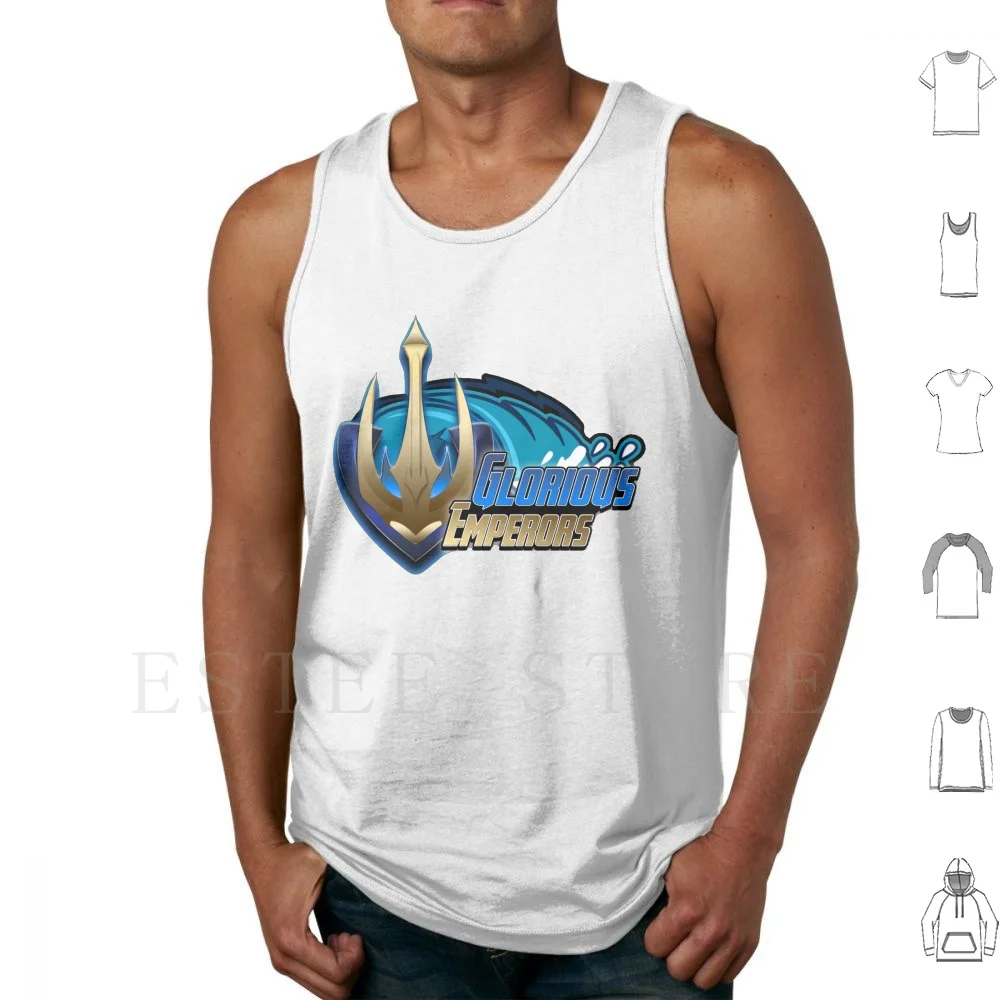 Glorious Emperors Tank Tops Vest Sleeveless Wifi Battle Stream Youtube Gpl League Competitive Empoleon Impoleon Logo Team