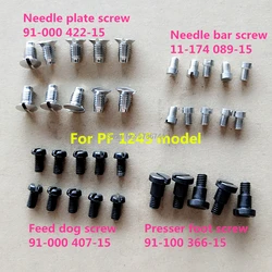 Needle plate screw #91-000422-15 Feed dog screw #91-000407-15 Needle bar screw #11-174089-15 foot screw #91-100366-15 for PF1245