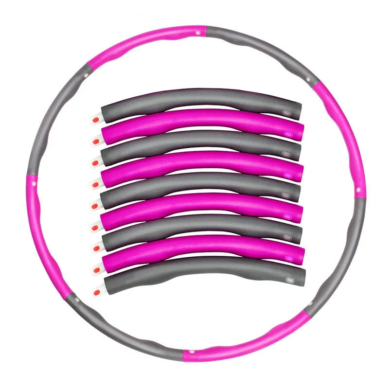 

Sport Hoop Removable Slimming Hoop Slimming Waist Fitness Equipment Hoop Massage Foam Adult Children Body Building Section8