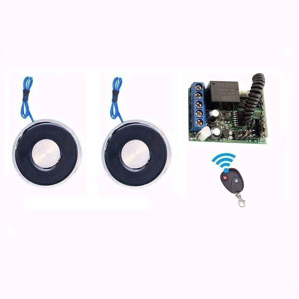 70x9mm DC 12V 24V Electro Magnet Electromagnet With Wireless Remote Control Magnets Electric Magnet Suck Electromagnet