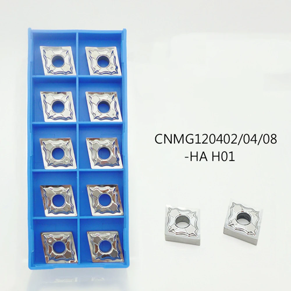 100% original blade CNMG120402 HA H01 CNMG120404 CNMG 120408 aluminum alloy blade CNC hard alloy blade lathe processing tool