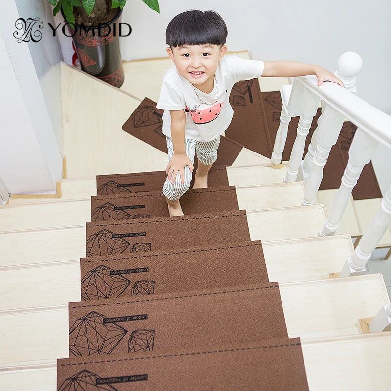 Non-slip Stair Mat Stair Treads Rugs Pads Staircase Carpet Home decor Kitchen Mate Anti-slip Mute Alfombra de la escalera