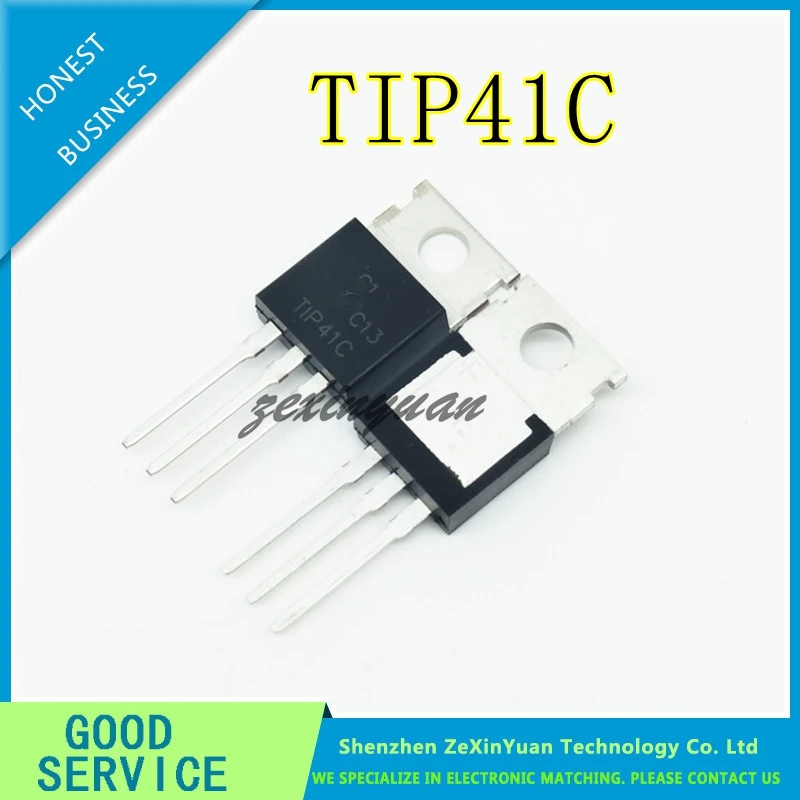 

20PCS/LOT TIP41C TIP41 TO-220 NEW DARLINGTON BIPOLAR TRANSISTOR PAIR TRANSISTOR