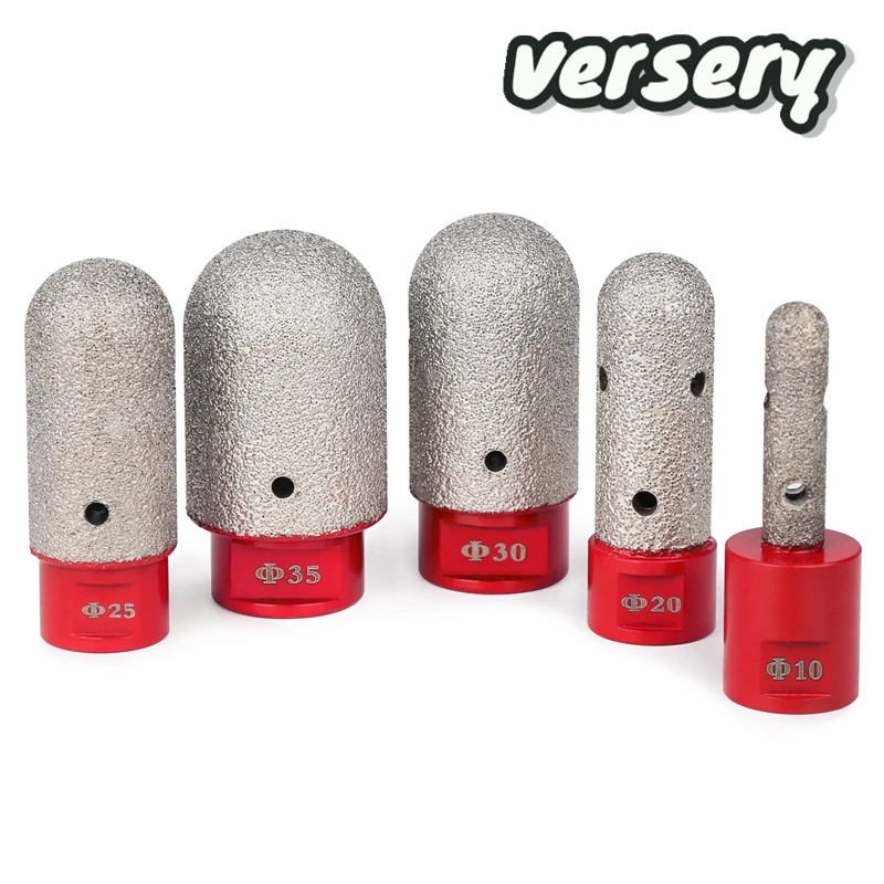 

Versery 10-35mm Angle Grinder M14 Thread Vacuum Brazed Diamond Finger Bits Ball End Mill For Marble Ceramic Tile Granite