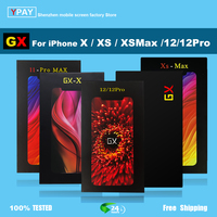 GX OLED For iPhone X XS XsMax 11Pro LCD Display Touch Screen Digitizer Assembly Tested No Dead Pixel Replacement LCDs True tone