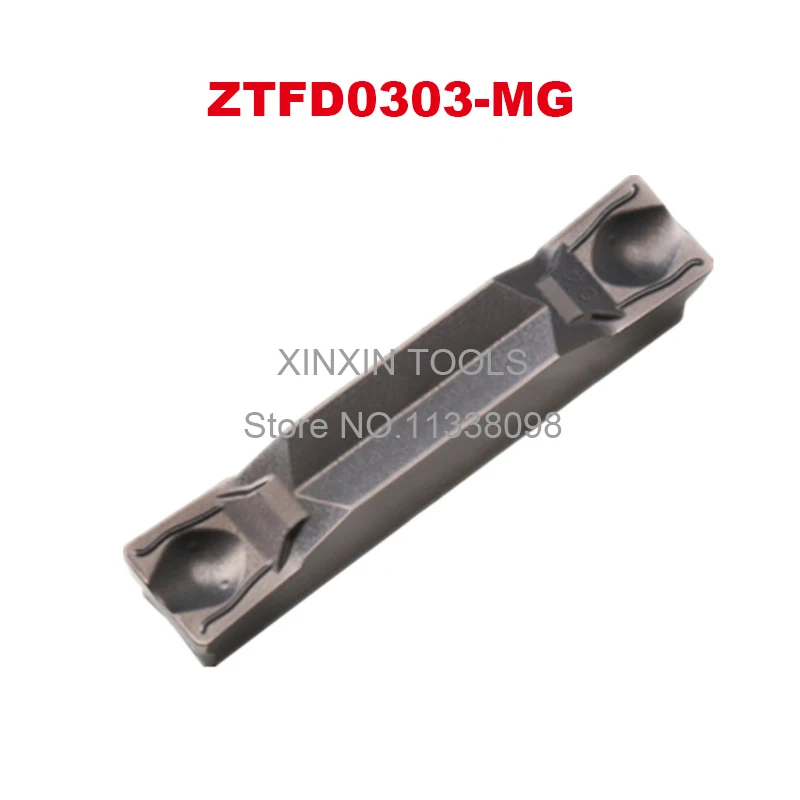 

Original ZCC ZTFD0303-MG YBG202 YBG302 Carbide Inserts Grooving ZTFD 0303 3MM Turning Tool for Stainless Steel Lathe Tools CNC