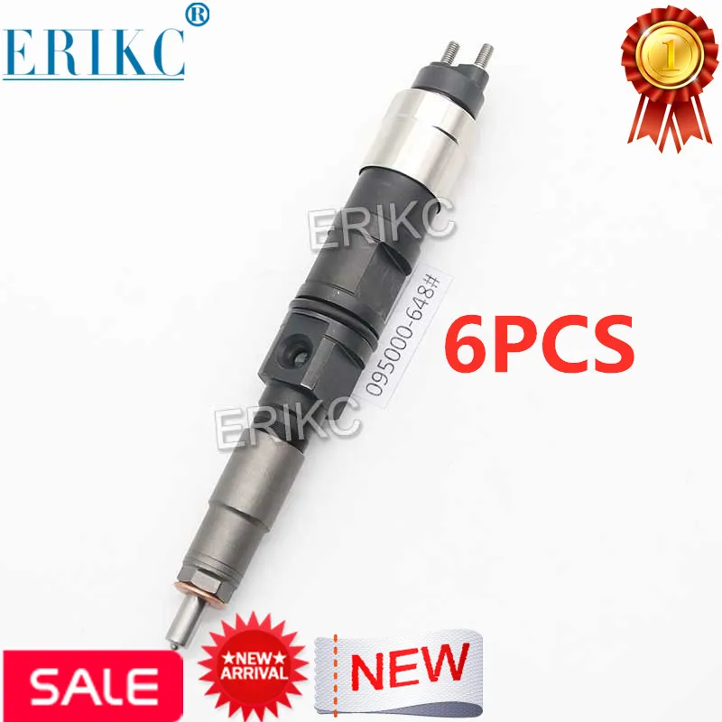 

6PCS 095000-6480 095000-6481 Original Diesel Injector RE529149 Common Rail Injector for John Deer-Engine type:8530