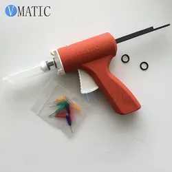 Free Shipping 5cc 5ml Plastic Soldering Flux Syringe Caulking Gun For Green Oil