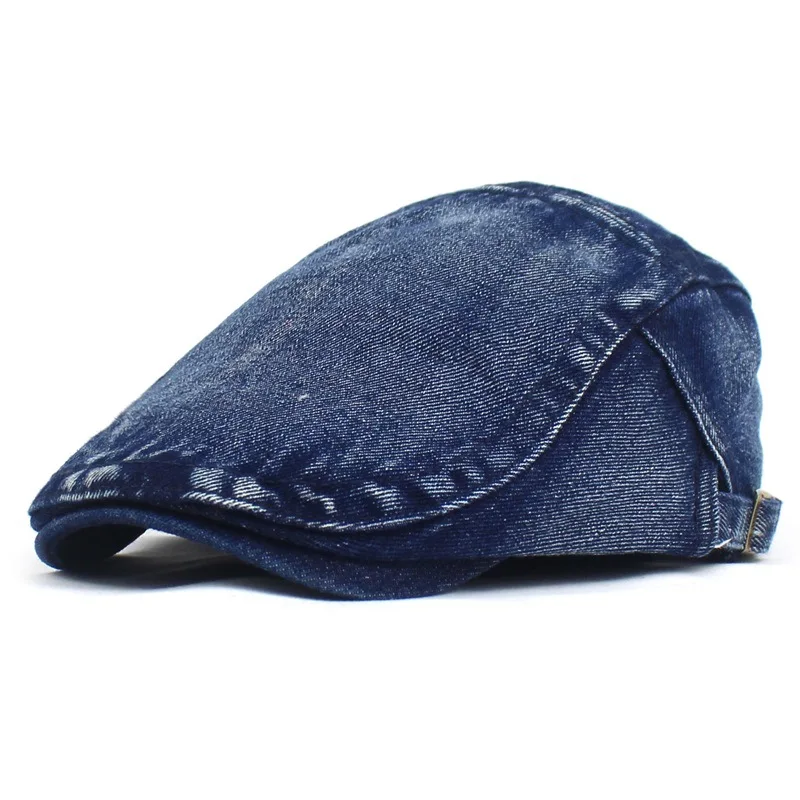 LDSLYJR Newsboy Caps Cotton Flat Peaked Cap Men and Women Painter Beret Hats 10