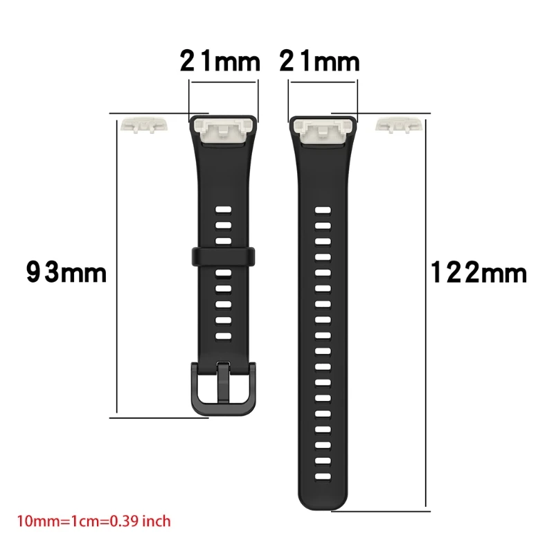 Replacement Sport Silicone Watch Band Wrist Strap Adjustable Watchbands for -Huawei Honor Band 6 Smart Watch