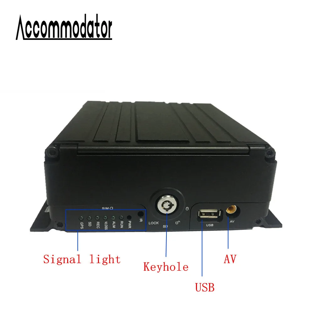 AHD 1080P HDD SD Card 4 Channels Vehicle Car Trailer Truck Taxi School Bus Mobile DVR built in GPS 3G WiFi