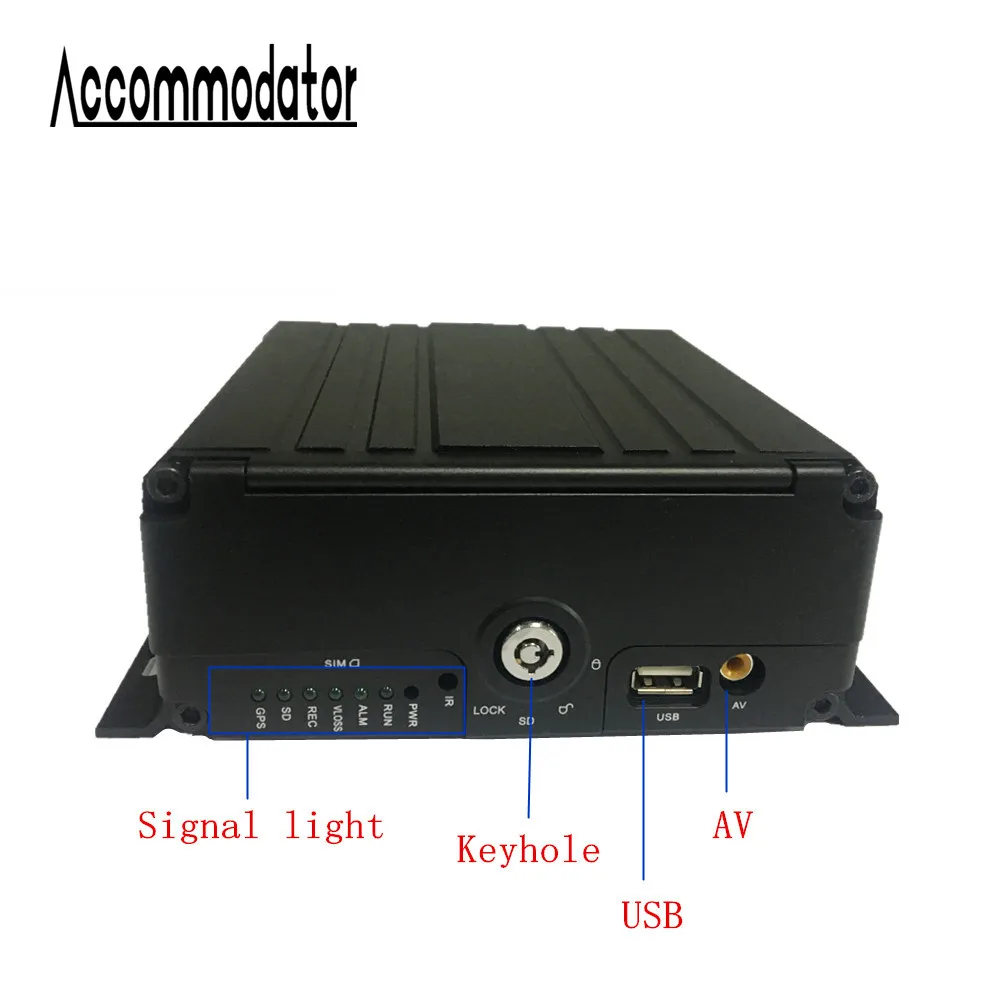 H.264 6 Channels WiFi GPS 4G AHD 1080P HDD SD Card Vehicle Car Trailer Truck Taxi School Bus Mobile DVR