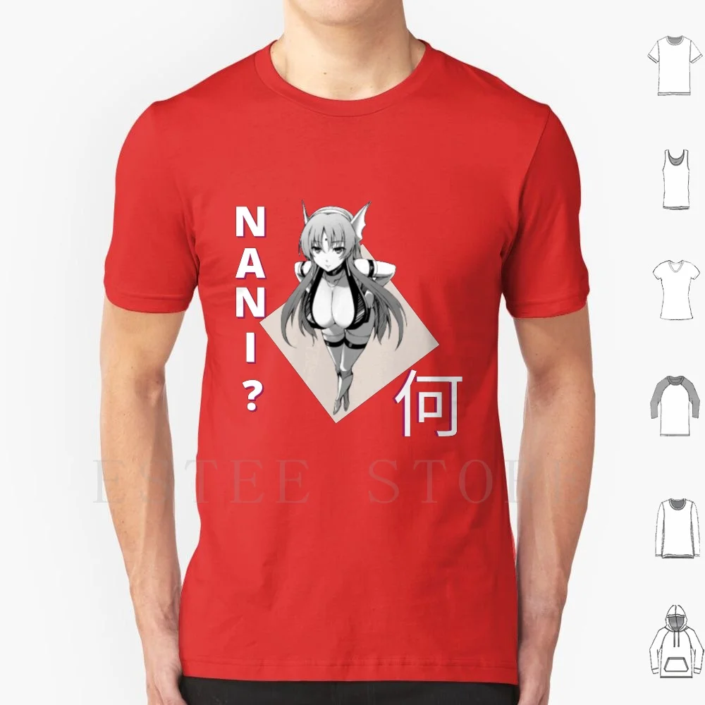 Nani ?-Anime Girl T Shirt Cotton Men DIY Print Anime Manga Kawaii Sexy Anime Girl Anime Girls Weeaboo Senpai Ecchi Hentai