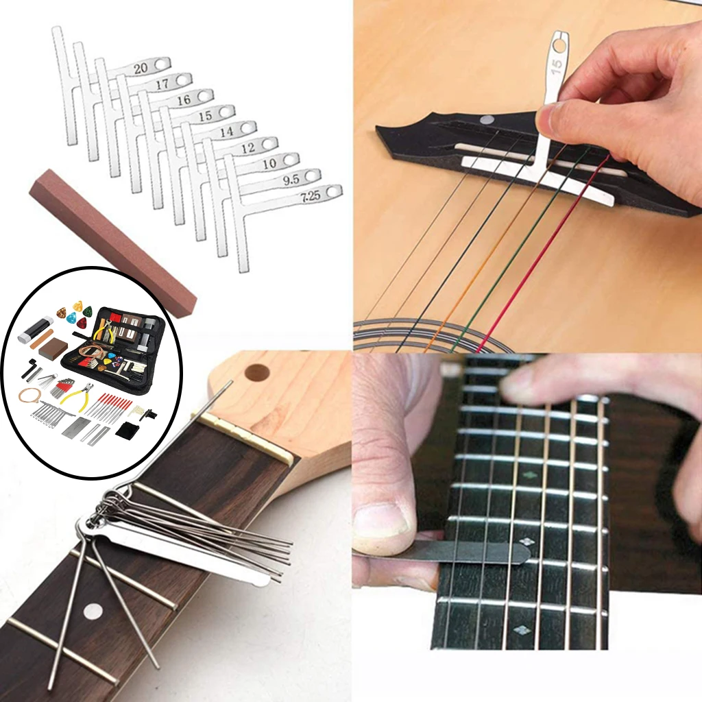 Guitar Repair Tools Kit Maintenance Tool Kit Acoustic Guitar Cleaning Maintenance Luthier Tools