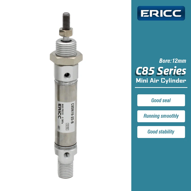 

C85 Series Air Cylinder Standard Double Acting Single Rod bore 12mm C85N12 CD85N12 Stroke 10-300mm mini cylinder