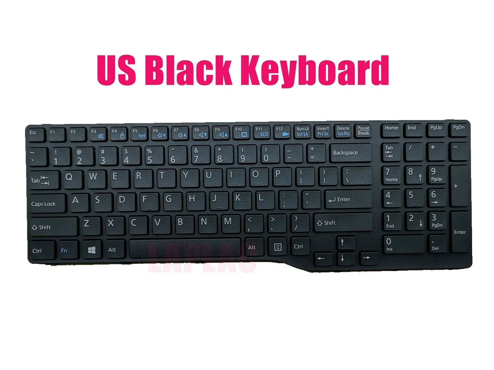 US Black keyboard for Fujitsu Lifebook A556 AH556 CP698973-01 2B-CA801F300