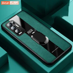 For OPPO A52 A72 A92 A15 K9 Luxury Leather Phone Case For OPPO Reno 4 5 6 Pro Plus 4Z 5Z A53 A53S Ring Cover Case