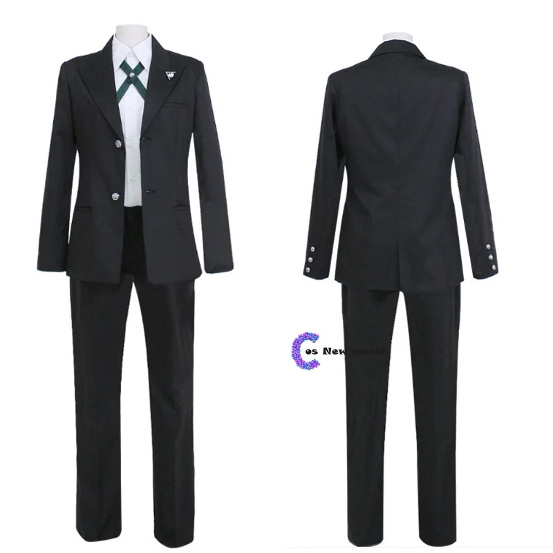 Danganronpa Byakuya Togami Cosplay Costume Brown Short Wig Dangan Ronpa Men Uniform Jacket Shirt Pants Halloween Outfit Women