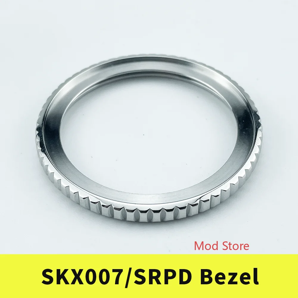 NEW ARRIVAL SKX007/SRPD MM300 Style Bezel Silver Polished Finish 316L Stainless Steel Included Gasket