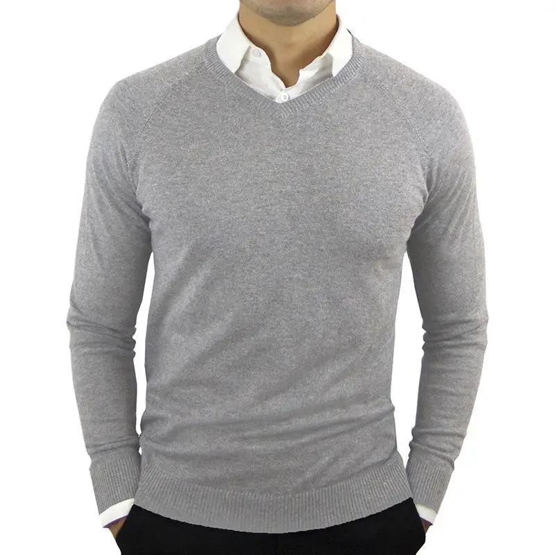 Pull en tricot de laine à col en V pour hommes, pull noir, vêtements décontractés, automne, hiver, haute qualité, nouvelle marque de mode, 2XL, 2022