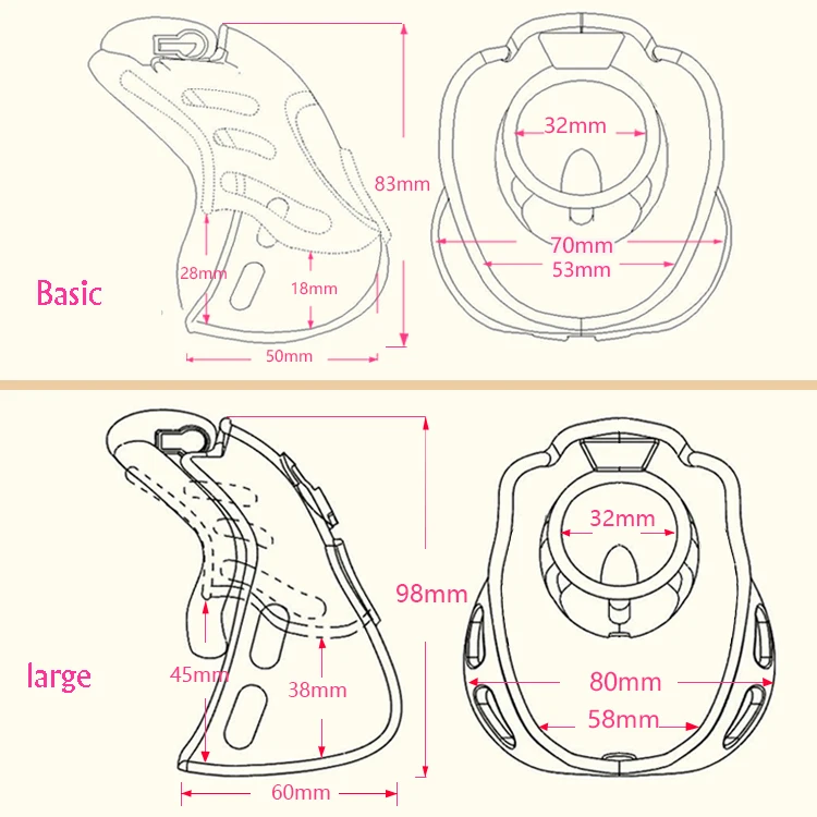 CHASTE BIRD 2020 New Arrival Male Fully Restraint Bowl Chastity Device Sex Toys Cock Cage Penis Ring Sissy Bondage ARMOR 01