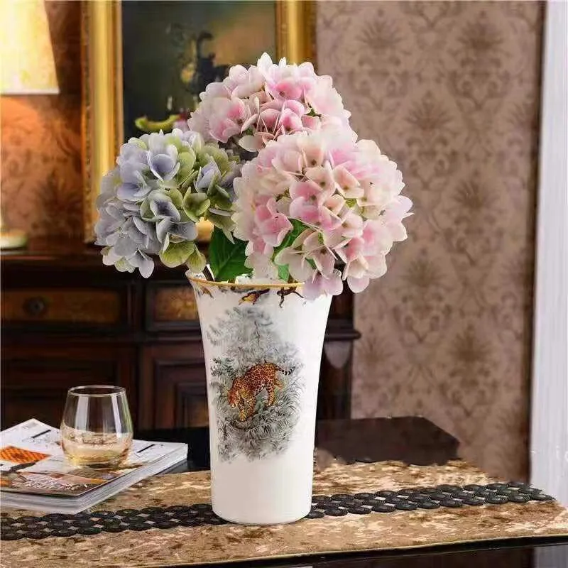 

Home Accessories Decoration Ceramic Vase Crafts Figurines Living Room Desktop Flower Pot Ornaments Wedding Gifts Household Items