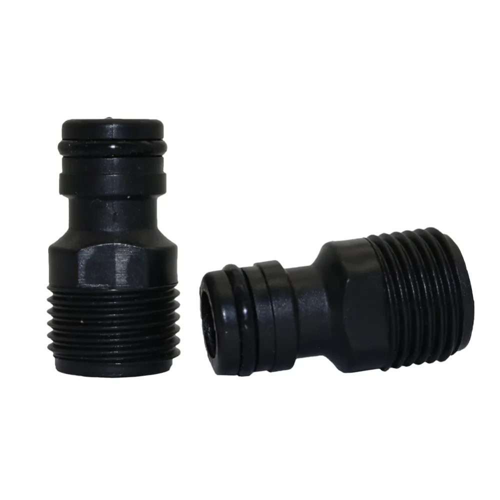 20mm External Thread To 16mm Quick Connector Nipple Garden Water Hose Adapter For Car Wash Gun Garden Irrigation Tap Joint 10Pcs