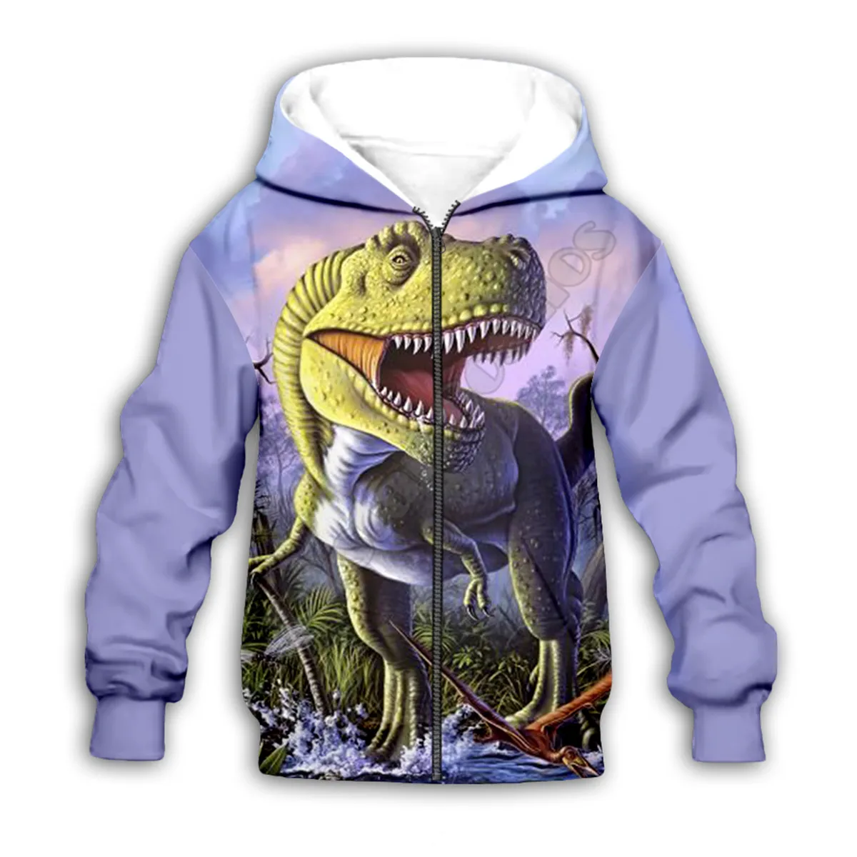 Dinosaur 3D Printed Zipper Hoodies Kids Pullover Boy For Girl Sweatshirt Funny Animal Apparel Drop Shipping 07