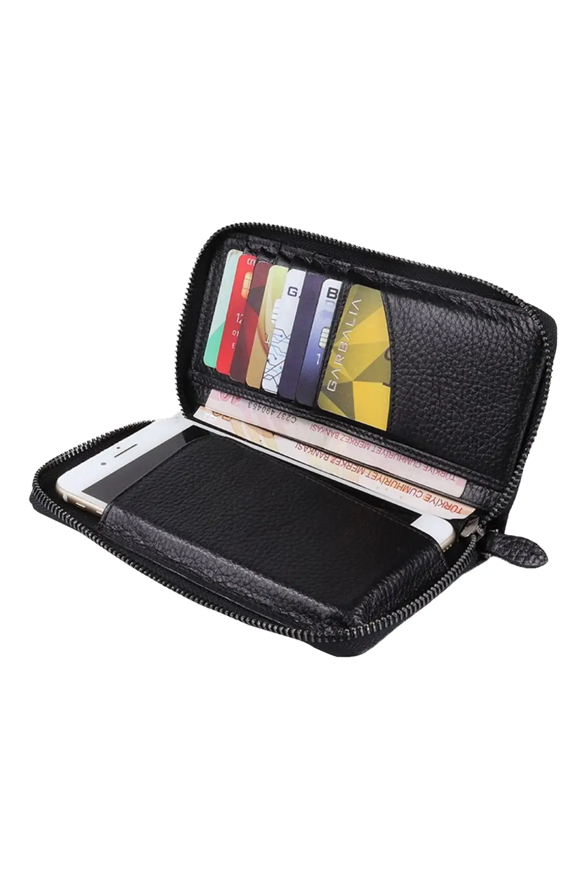 Genuine Leather Black Unisex Wallet VISTA101