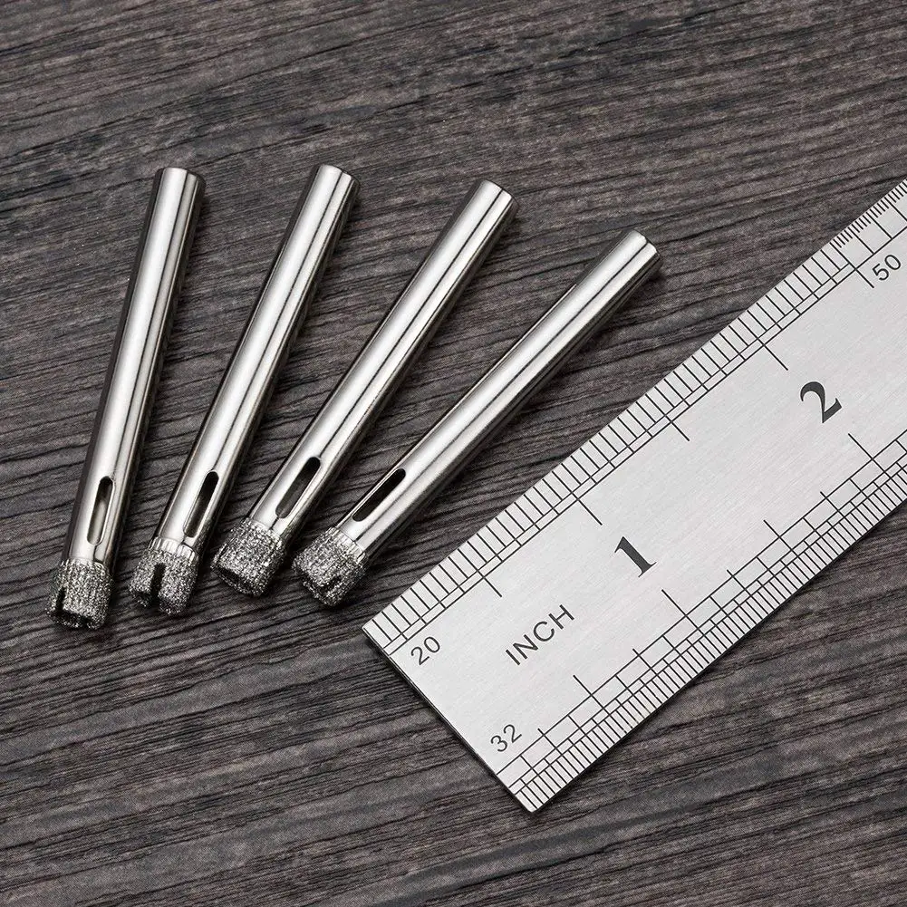12pcs Kits 6mm Diamond Cutter Hole Saw Diamond Holesaw Tool Drill Bits for Tile Ceramic Glass Marble Diamond Coated Drill Bits