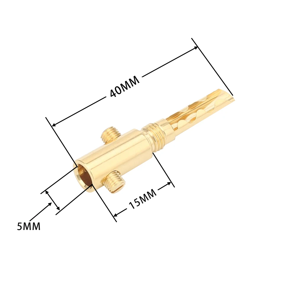 Wysokiej jakości 8 sztuk Viborg głośnik wtyczka bananowa złącza 4mm wtyczka bananowa złącza Adapter z heatshrink