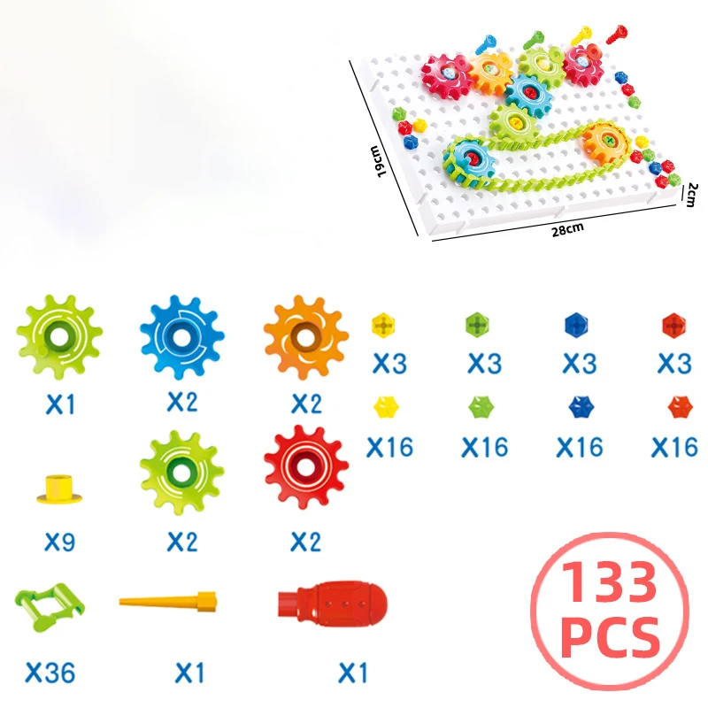 Kits de construcción de rompecabezas 3D para niños, juguetes educativos de bloques de plástico, regalo de Navidad Y024