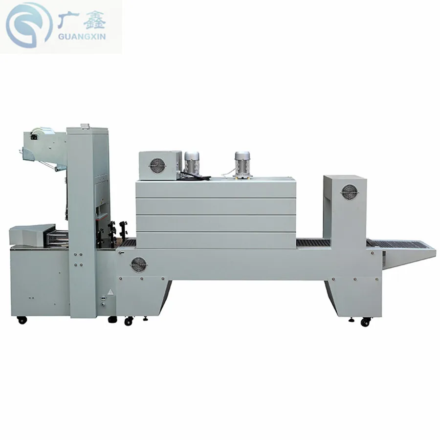 Semi auto PE Shrink Tunnel Machine BZJ5038B with BSE5040A Shrink Packaging Machine ,Sleeve Wrapper For Beverage  water bottles