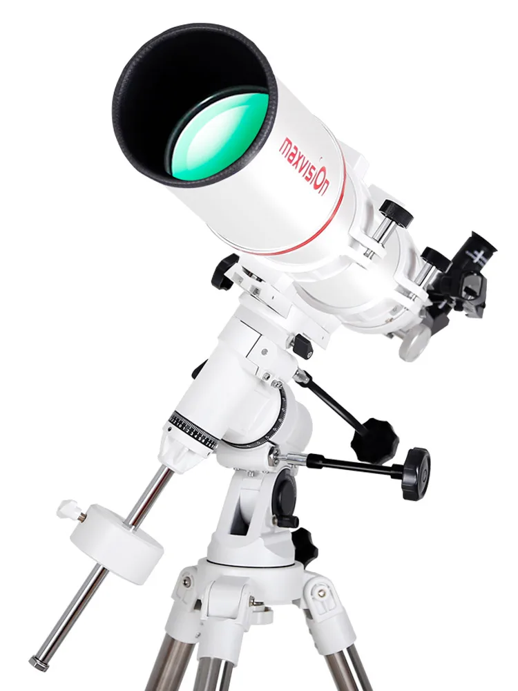 Maxvision 102/660 Telescope Refractive EXOS-Nano, German Equatorial Mount, Stainless Steel Tripod