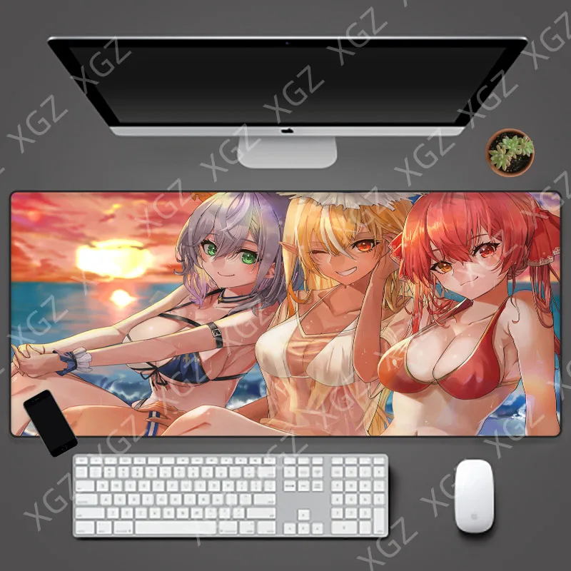 Yuzuoan XL Large Mouse Pad Super Large Professional Girls Gaming Computer Desk Pad Animation Thickening Custom Comfort Pad