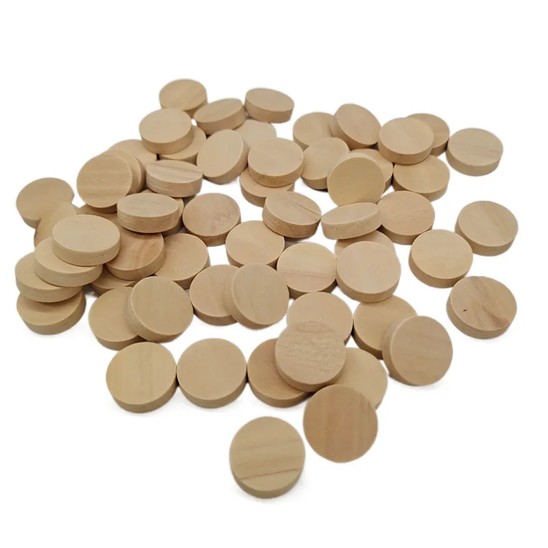 10pcs Wood Circles for Crafts Unfinished Wood Rounds Wooden Cutouts for Craft Door Hanger, Pyrography, and Painting