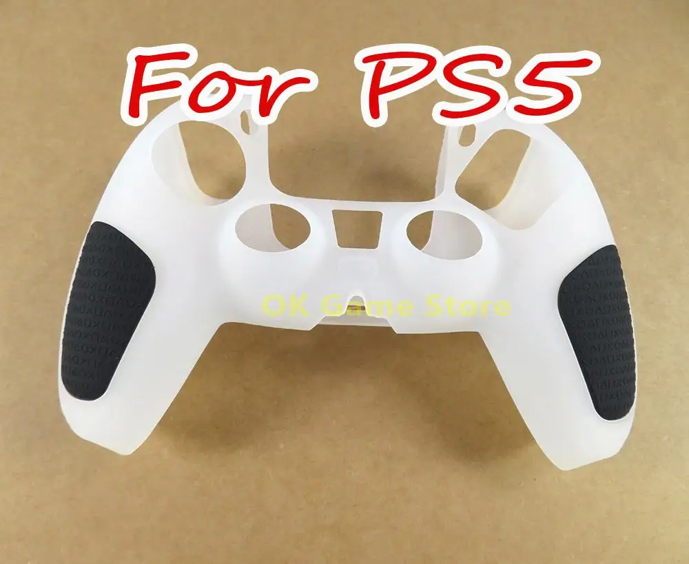 1 pzas/lote funda protectora de silicona gruesa de dos colores para Sony PlayStation 5 PS5 controlador funda de silicona para PS5